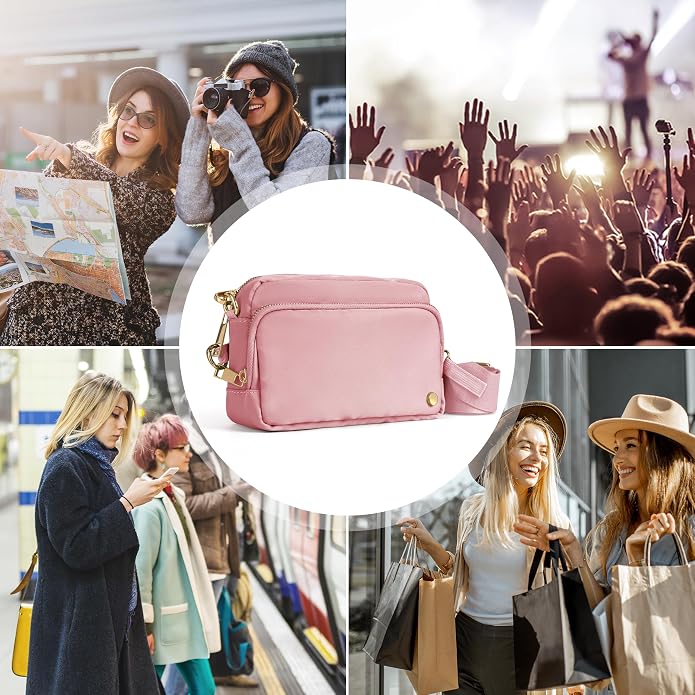 Joryin Anti Theft Crossbody Bag for Women, Slash-resistant RFID Blocking Travel Purses, Small Shoulder Bag Handbag, Nylon