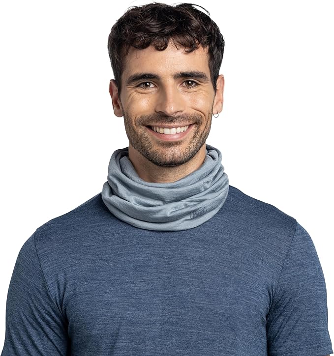 Buff Lightweight Merino Wool Neck Gaiter, 100% Ethically Sourced Wool,Versatile, Temperature Regulating Face Mask