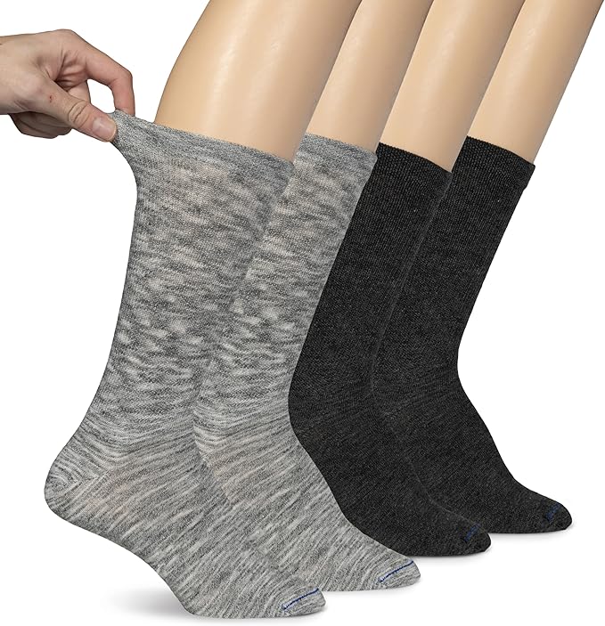 Dr. Scholl's Women's Diabetes & Circulator Socks - 4, 6, & 12 Pair Packs - Non-Binding Moisture Management