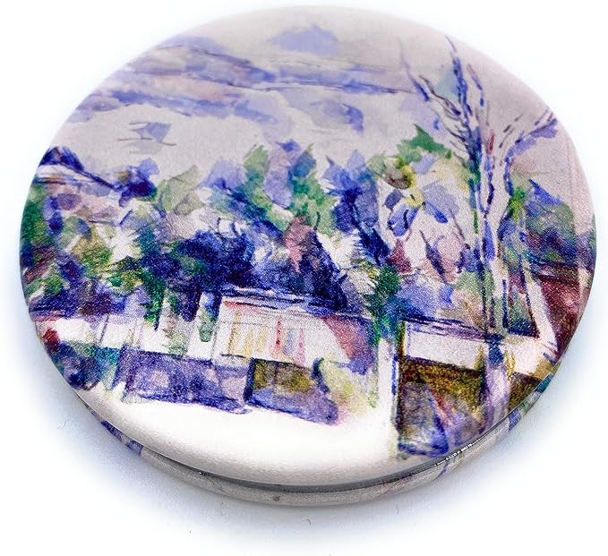 Compact Mirror White Pocket Mirror Bulk for Kids Small Travel Mirror for Bags Paul Cezanne Art Print Unique Makeup Gift for Girls