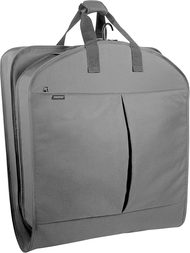 WallyBags® 40” Deluxe Travel Garment Bag with two pockets