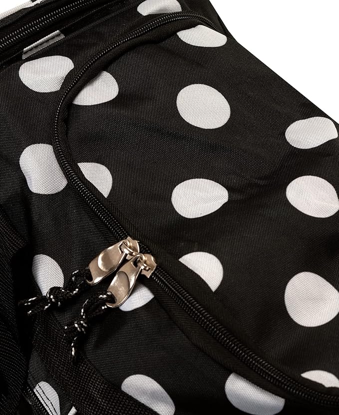 Rockland 19" Polyester Duffel Bag, Black Dot