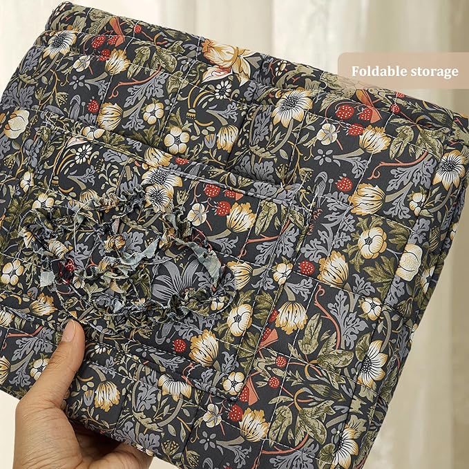 Floral Fabric Storage Basket Car Interior Storage Basket Underwear Sundries Laundry Baskets Supplies Home Organizer Bag (style 5)
