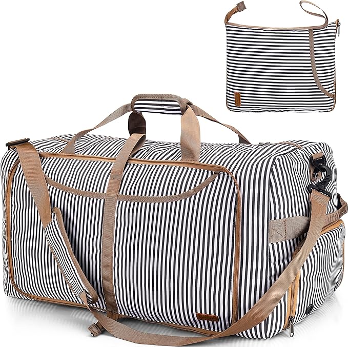 150L Duffle Bag for Travel, Extra Large Foldable Waterproof Travel Duffel Bags Weekender Overnight Bag for Men and Women with Shoe Compartment