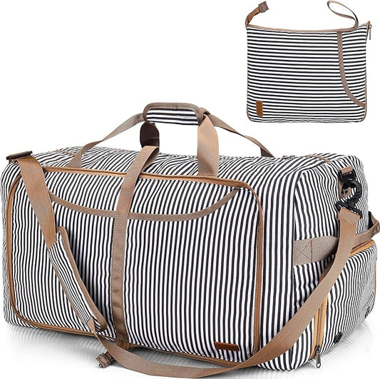 150L Duffle Bag for Travel, Extra Large Foldable Waterproof Travel Duffel Bags Weekender Overnight Bag for Men and Women with Shoe Compartment