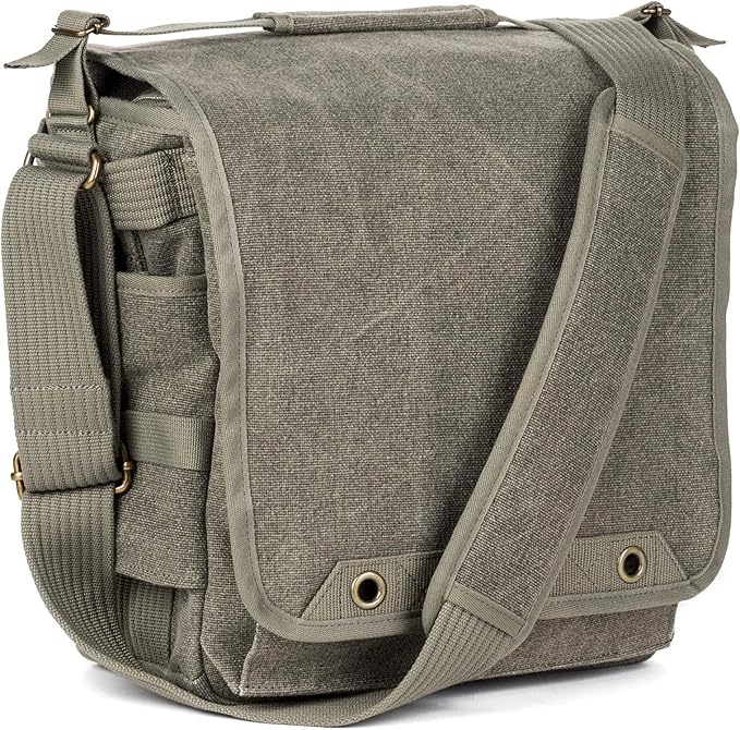 Think Tank Retrospective 20 V2.0 Canvas Shoulder Bag for Mirrorless or Standard DSLR Cameras and Photo Accessories - Pinestone - X-Large