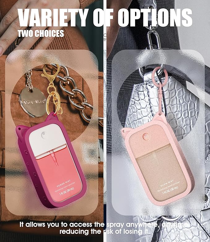 Sonnorel Silicone Case Compatible with Touchland Hand Sanitizer Spray (Fit for 1 FL OZ/30 mL Ver)