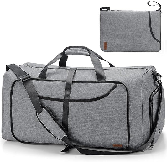 100L Duffle Bag for Travel, Large Foldable Waterproof Travel Duffel Bags Weekender Overnight Bag for Men and Women with Shoe Compartment