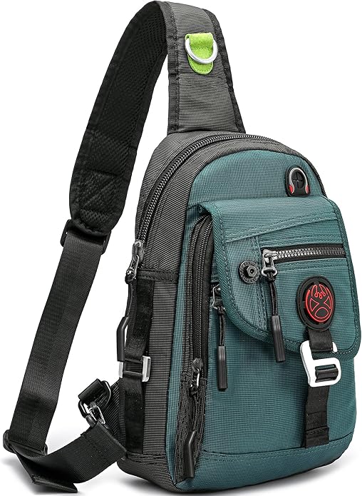 NICGID Sling Bag Chest Shoulder Backpack Crossbody Bags for Tablet Laptop Outdoor Hiking Men Women