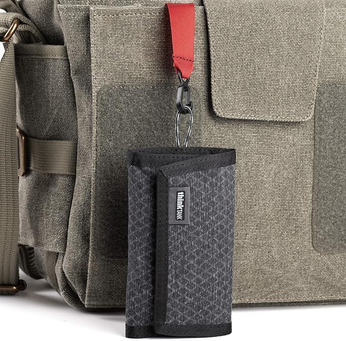 Think Tank Memory Card and Battery Wallet, Holds 2 CF or 4 SD Memory Cards (Black Slate)