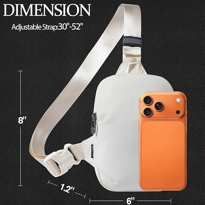 MAXTOP Small Sling Bag for Women Crossbody Chest Bags Water Resistant Fanny Pack Purse for Travel Sports Running Work