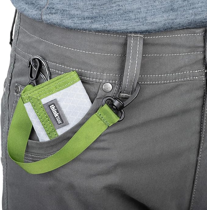 Think Tank Secure Pixel Pocket Rocket Mini Folding Wallet for 4 CFast or 4 CF Express Type B Memory Cards (Highland Green)