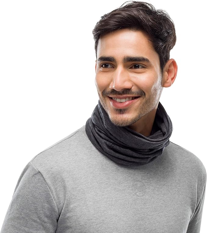 Buff Lightweight Merino Wool Neck Gaiter, 100% Ethically Sourced Wool,Versatile, Temperature Regulating Face Mask