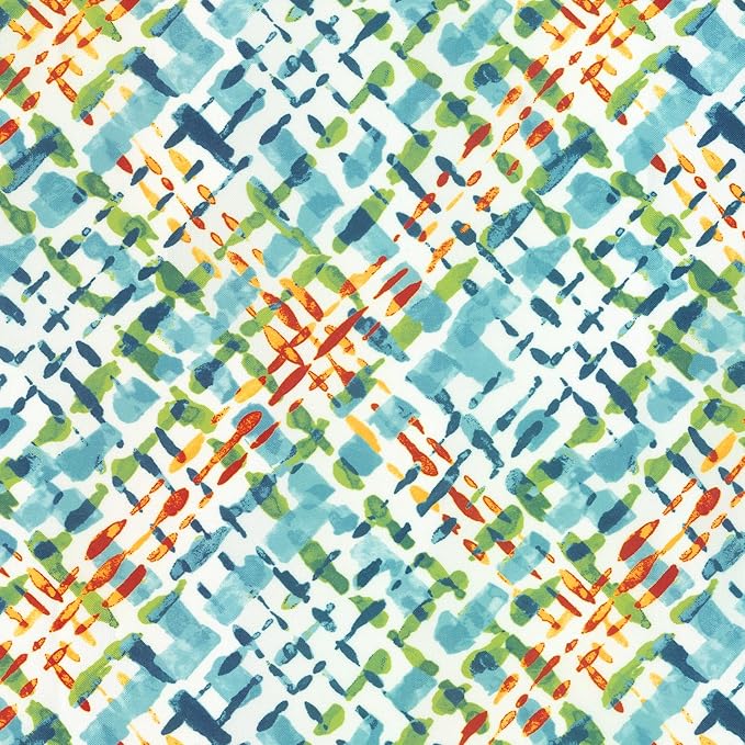 LVTXIII Outdoor/Indoor Lumbar Pillows, Decorative Patio Lumbar Cushions, Fluffy Water Repellent Garden Cushions for Home Patio Coach Sofa Use, 12×20 Inch, Pack of 2, Acapa Opal Geometric