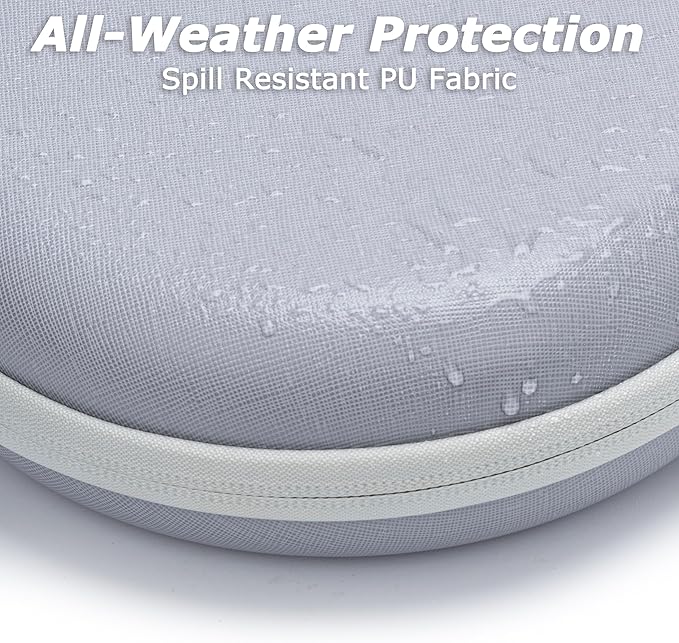 Ginsco Universal Headphone Case Compatible with JBL Tune 510BT 720BT, Sony WH-CH 720N/WH-CH520, with Bose/JBL/Soundcore Life Q20i Q30/BERIBES/TOZO/KVIDIO etc. Waterproof Carrying Case (Gray White)