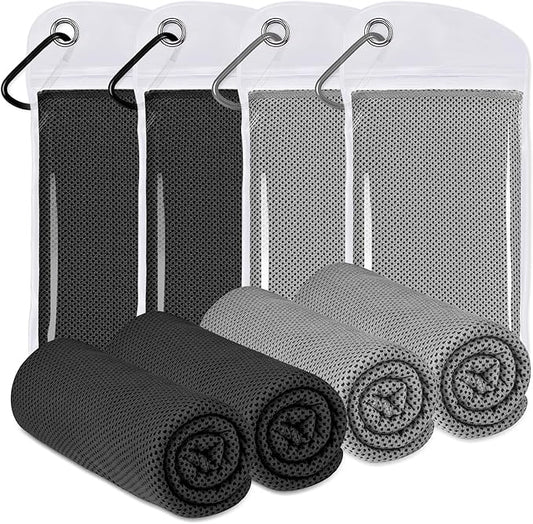 Cooling Towels for Neck and Face - Soft Breathable Chilly Towel, Sweat Wraps, Cool Rags Quick Dry Towel for Hot Weather, Workout, Sports, Yoga, Gym, Hiking, Running, Trips, Golf