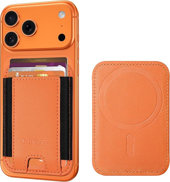 HiWe for MagSafe Wallet: 7-Card Holder, RFID Blocking, Strong Magnet for iPhone 12-17 Series, Slim, 1 Slot
