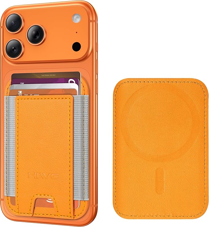 HiWe for MagSafe Wallet: 7-Card Holder, RFID Blocking, Strong Magnet for iPhone 12-17 Series, Slim, 1 Slot