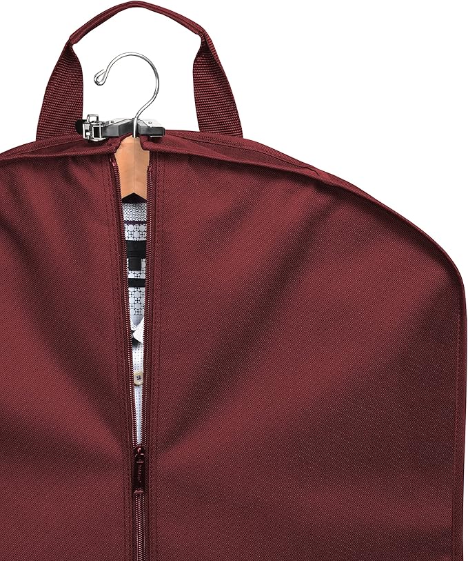 WallyBags® 40” Deluxe Travel Carry-On Garment Bag with Two Pockets, Perfect for Suits and Shirts