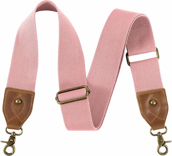 Nefelibata Purse Strap-2"Crazy Horse Leather Bag Strap Adjustable Replacement,Retro Jacquard Embroidery Crossbody Straps