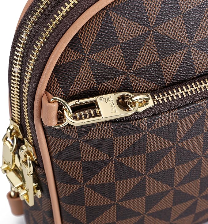 INICAT RFID Blocking Sling Bag, Anti Theft Crossbody Bag for Women Compact Travel Purses Leather