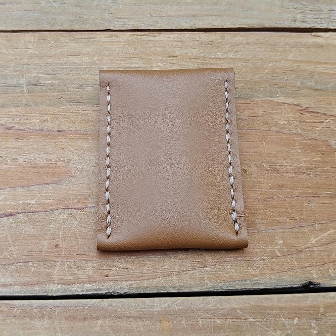 Handmade Leather Safety Razor Cover, Double Edge Head Case, Travel Protection Accessory (Yellow)
