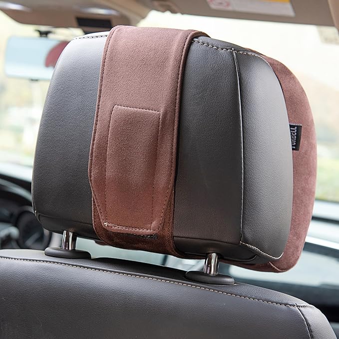 Car Headrest Pillow –Premium Memory Foam Ergonomic Car Pillow for Head Support & Comfort, Soft Washable Cover, Ideal for Long Drives and Travel | Memory Foam, Neck Rest, Ultimate Comfort and Support, For Driving and Travel