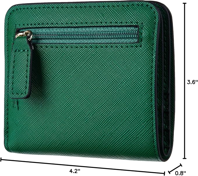 Toughergun Women’s Small Slim Leather Wallet with RFID Protection, Compact Bifold Mini Purse with Clear ID Window