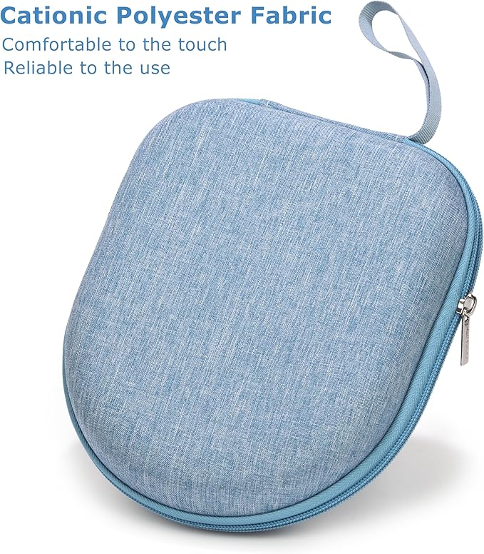 Ginsco Universal Headphone Case Compatible with JBL Tune 510BT 720BT, Sony WH-CH 720N/WH-CH520, with Bose/JBL/Soundcore Life Q20i Q30/BERIBES/TOZO/KVIDIO etc Wireless Headphones Light Blue
