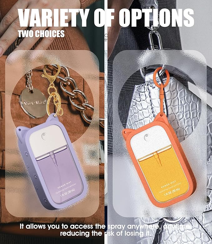 Sonnorel Silicone Case Compatible with Touchland Hand Sanitizer Spray (Fit for 1 FL OZ/30 mL Ver)