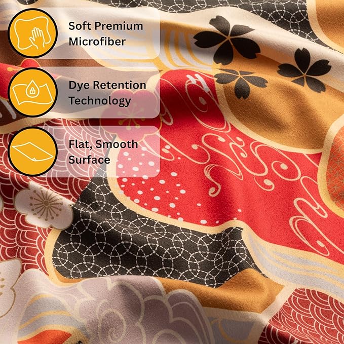 Travel Towel – Packable, Lightweight, Quick-Dry, Fade Resistant, Sand-Repellent – Soft Microfiber Towel for Travel, Backpacking, Beach, Pool, Outdoors – Double-Sided Print – 60” x 30”
