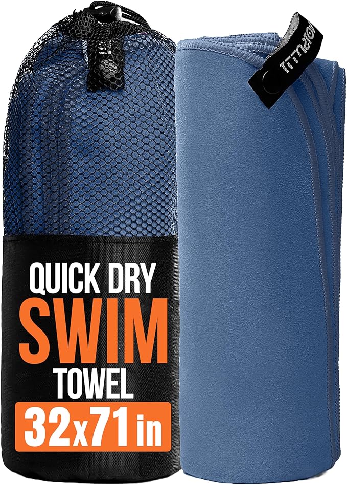 illusion Extra Large Microfibre Swimming Towel (71''L x 32''W)–Compact, Lightweight & Quick Dry Towel-Perfect for Travel, Gym, and Swim Towels Ideal for Post-Workout Showers & After Swimming