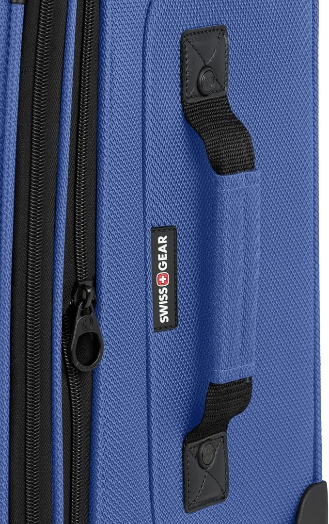 SWISSGEAR Sion Softside Expandable Spinner Luggage Durable Lightweight Travel Suitcase, Regatta, Carry-On
