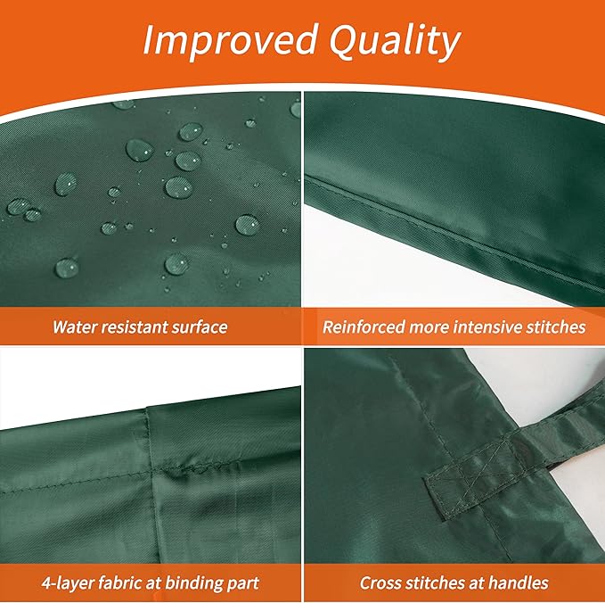 Polecasa Extra Heavy-Duty Laundry Bag 28x36”- Machine Washable Large Storage Bag with Reinforced Handles & Drawstring Closure & ID Tag for College Dorm Travel - Green