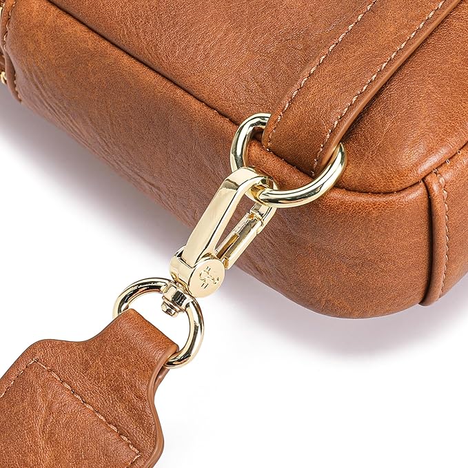 INICAT RFID Blocking Sling Bag, Anti Theft Crossbody Bag for Women Compact Travel Purses Leather