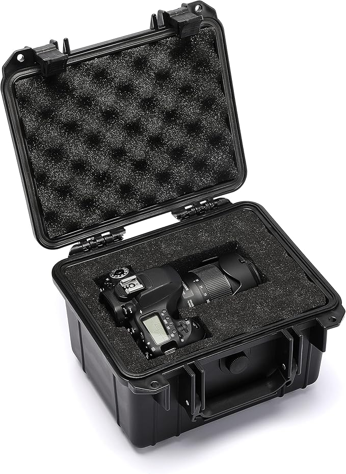 Mayouko Portable Tool Box with Shock- Proof Sponge, Water Proof Grade IP67, Waterproof Hard Case with Foam Insert, Handheld Gimbal Explosion-Proof Box, Waterproof Hard Case, 10.6 x 9.7 x 6.9 inch