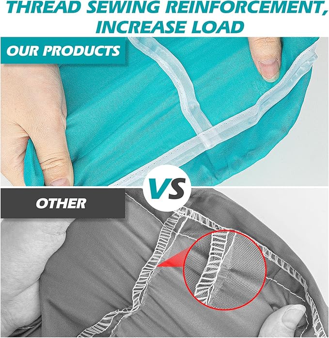 Isink Laundry Bag,2 Pack Travel Laundry Bags for Dirty Clothes,Large Laundry Bags for Camping & Traveling,Dirty Clothes Travel Bag,24" x 36" (Cyan + Gray)