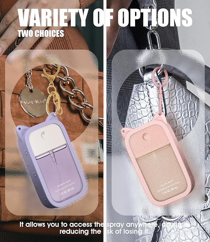 Sonnorel Silicone Case Compatible with Touchland Hand Sanitizer Spray (Fit for 1 FL OZ/30 mL Ver)