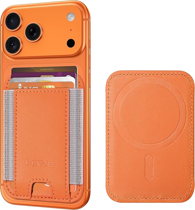 HiWe for MagSafe Wallet: 7-Card Holder, RFID Blocking, Strong Magnet for iPhone 12-17 Series, Slim, 1 Slot