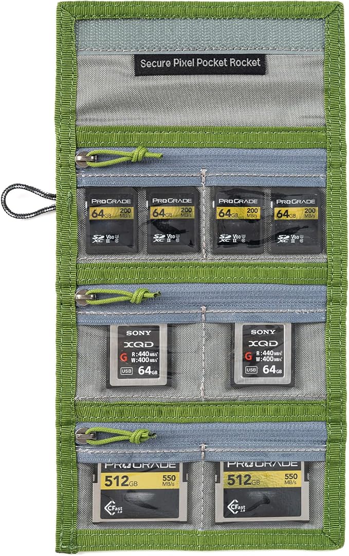 Think Tank Secure Pixel Pocket Rocket V2 Folding Wallet for Multiple Card Sizes (Highland Green)