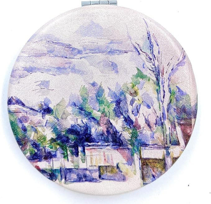 Compact Mirror White Pocket Mirror Bulk for Kids Small Travel Mirror for Bags Paul Cezanne Art Print Unique Makeup Gift for Girls