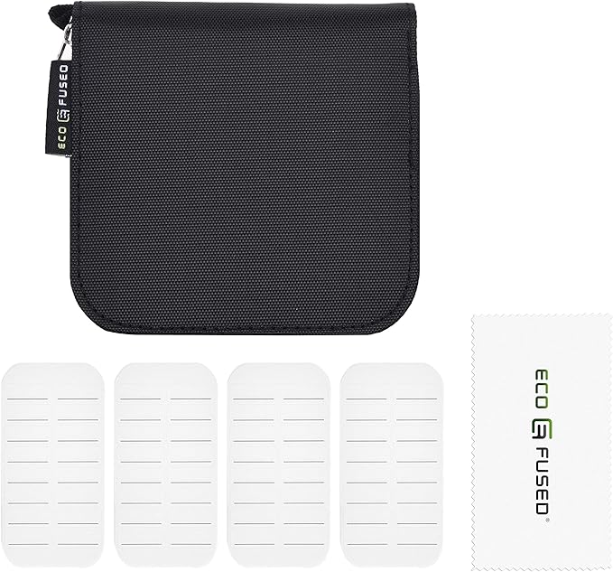 Eco-Fused Memory Card Case - Fits up to 44x SD, SDHC, Micro SD, Mini SD and 4X CF - Holder with 44 Slots