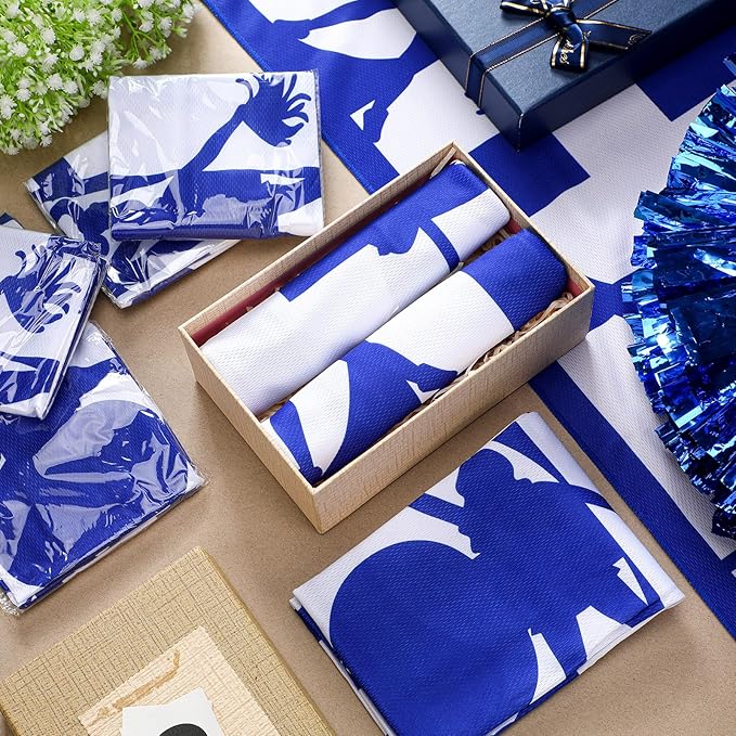 12 Pcs Cheerleader Cooling Towel Cheer Gifts Bulk for Team Cheer Sports Gifts with Bags 40" x 12" Breathable Chilly Microfiber Cooling Towel for Yoga Sport Gym Party Favor (Blue)