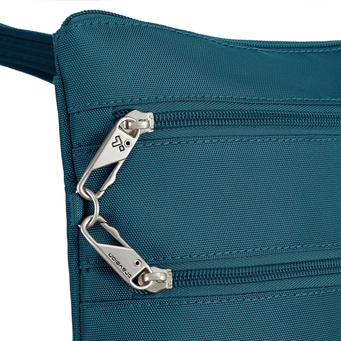 Travelon Anti-theft Classic Slim Double Zip Crossbody