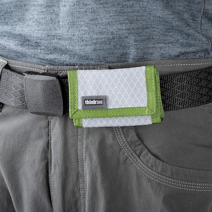 Think Tank Secure Pixel Pocket Rocket Mini Folding Wallet for 4 CFast or 4 CF Express Type B Memory Cards (Highland Green)
