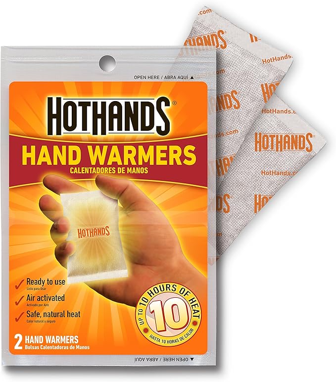 HotHands Hand Warmers - Long Lasting Safe Natural Odorless Air Activated Warmers - Up to 10 Hours of Heat