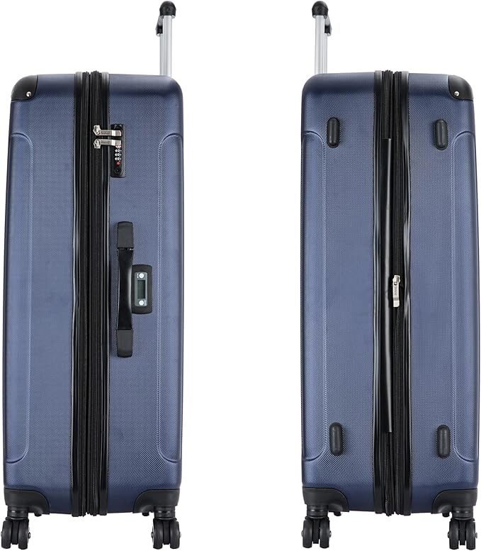 DUKAP INTELY Hardside Luggage with Ergonomic GEL Handle | Spacious Traveling Suitcases, Hardside Travel Luggage with TSA Lock and Digital Weight Scale | 32 Inch Extra Large Suitcase | Blue