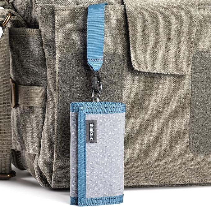 Think Tank Pixel Pocket Rocket Memory Card Folding Wallet for 10 CFast or CF Express Type B Memory Cards (Marine Blue)