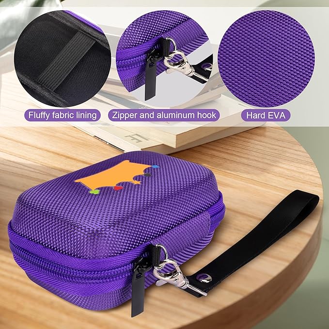 Travel Card Game Case Compatible with Card Games Set, Card Case Compatible with UNO Game Card Holder, (Not Including Cards) (Purple)