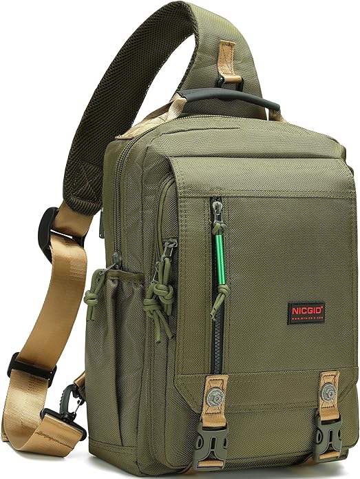 NICGID Sling Bags Chest Shoulder Backpacks, Laptop Backpack Crossbody Messenger Bag Travel Outdoor Men Women